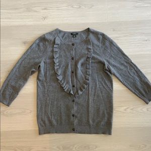 Gray Cardigan Sweater